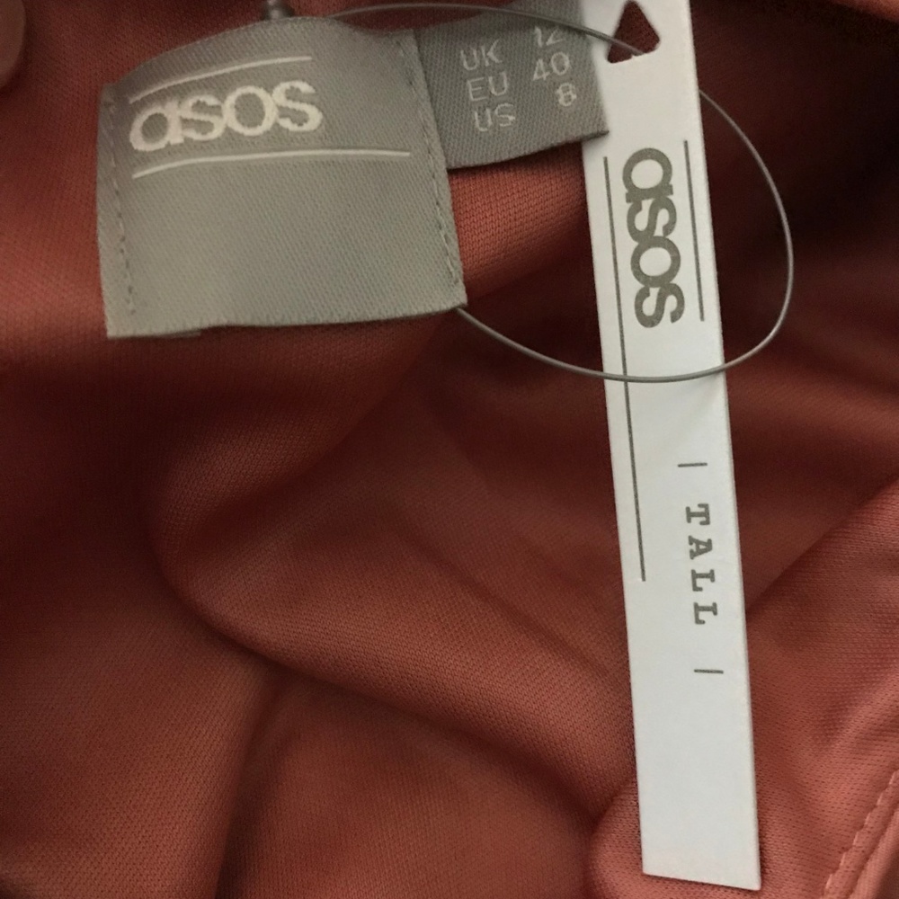 ASOS Rose Gold 1-Shoulder Maxi Dress - Picture 5 of 6